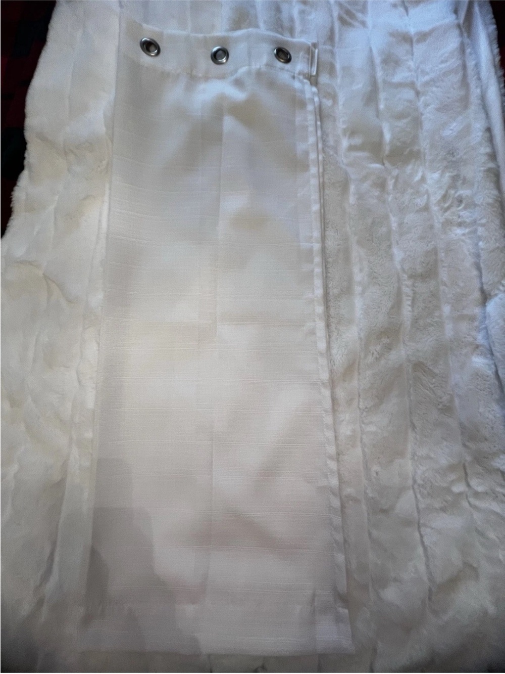 Mainstays White Solid Silver Grommet 27” x 36” Light Filtering  curtains drapes